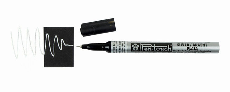 Picture of 41102 PENTOUCH MARKER EXTRA FINE TIP SILVER 0.7MM